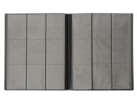 Neutrales Sammelalbum schwarz (max.360 Karten / 20 Seiten)  f&uuml;r Pokemon, Yu-Gi-Oh, Match Attax etc.