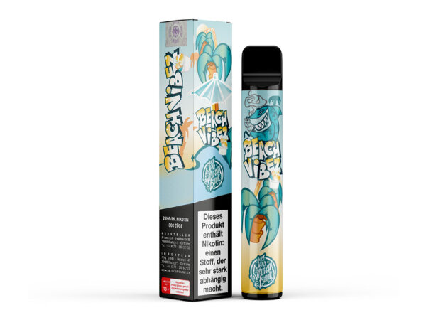 187 Strassenbande - Beach Vibez (Fruchtiger Mix aus Zitrone, Limette, Orange und Erdbeere) -  E-Shisha - 20 mg - 600 Z&uuml;ge