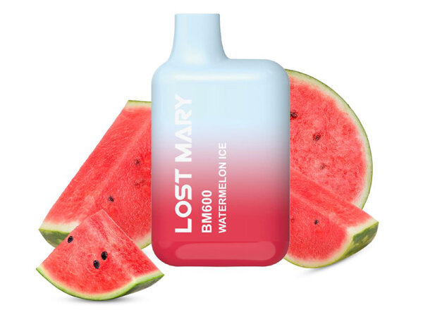 Lost Mary BM600 "Watermelon Ice" (Wassermelone, Eis) E-Shisha - 20mg - ca. 600 Z&uuml;ge