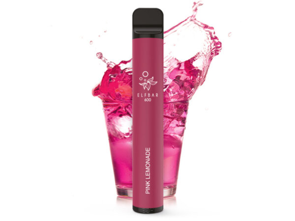 ELFBAR 600 - "Pink Lemonade" (Pinke Limonade) - 20 mg - ca. 600 Z&uuml;ge, mit Kindersicherung