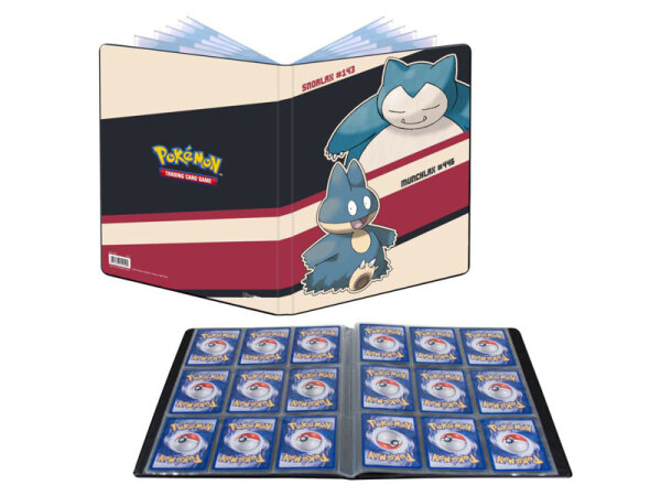 Pok&eacute;mon - Snorlax & Munchlax- 9 Pocket/Sammelalbum Gro&szlig; (ca. DIN A4)