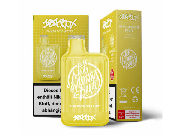 187 Strassenbande Box - Kiwi Passion Fruit (Kiwi mit Passionsfruch) - E-Shisha - 20 mg - 600 Z&uuml;ge
