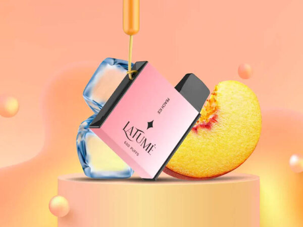 Lafume Cuatro - Peach Ice (Pfirsich-Eis) - E-Shisha - 20mg - 600 Z&uuml;ge