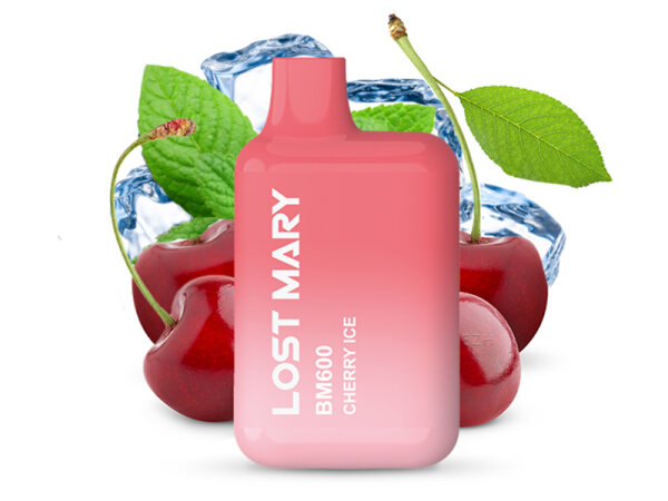 Lost Mary BM600 "Cherry Ice" (Kirsche, Eis) E-Shisha - 20mg - ca. 600 Z&uuml;ge