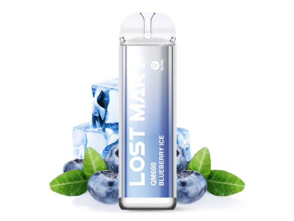 Lost Mary QM600 - Blueberry Ice (Blaubeere, Eis) - E-Shisha - 20mg - 600 Z&uuml;ge