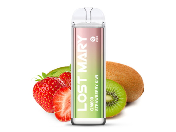 Lost Mary QM600 - Strawberry Kiwi (Erdbeeren, Kiwis) - E-Shisha - 20mg - 600 Z&uuml;ge