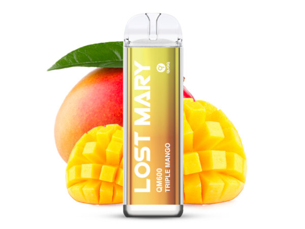 Lost Mary QM600 - Triple Mango (Mango, tropische Fr&uuml;cht) - E-Shisha - 20mg - 600 Z&uuml;ge