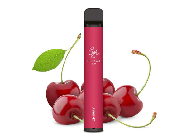 ELFBAR 600 - "Cherry" (Kirsche) - E-Shisha - ohne Nikotin - 600 Z&uuml;ge