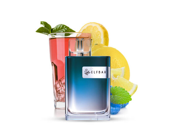 ELFBAR Crystal CR 600 - "Blue Razz Lemonade" (Blaue Himbeere, Limonade) - E-Shisha - 20 mg - ca. 600 Z&uuml;ge