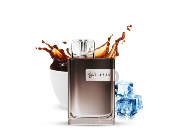 ELFBAR Crystal CR 600 - "Classic Ice Coffee" (Kaffee, Vanilieneis) - E-Shisha - 20 mg - ca. 600 Z&uuml;ge