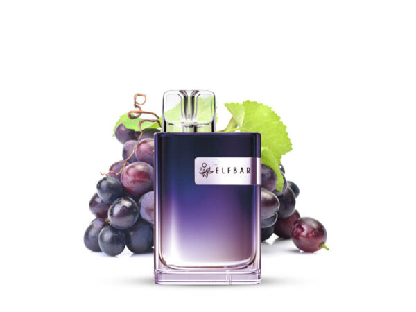 ELFBAR Crystal CR 600 - "Grape" (Traube) - E-Shisha - 20 mg - ca. 600 Z&uuml;ge