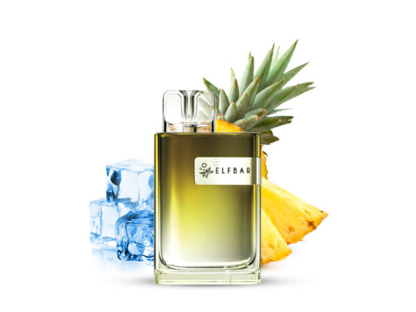 ELFBAR Crystal CR 600 - "Pineapple Ice" (Ananas) - E-Shisha - 20 mg - ca. 600 Z&uuml;ge