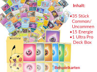 Pok&eacute;mon Set - 50 Pokemon Karten & Deck Box