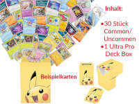 Pok&eacute;mon Set - 30 Pokemon Karten & Deck Box